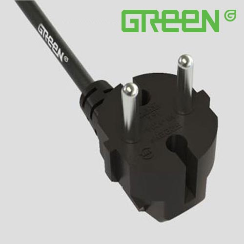 Power cord with plug
